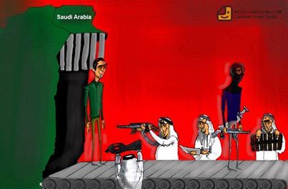 Photo of Cartoon- Terrorists 2014 Fashion Show in Saudi Arabia