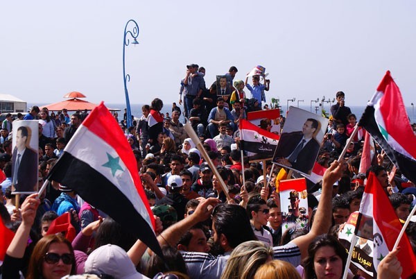 Photo of Photos- Syrians reaffirm support to Homeland and army, protest Israeli aggression