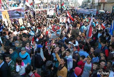 Photo of People voice support to army in Homs countryside