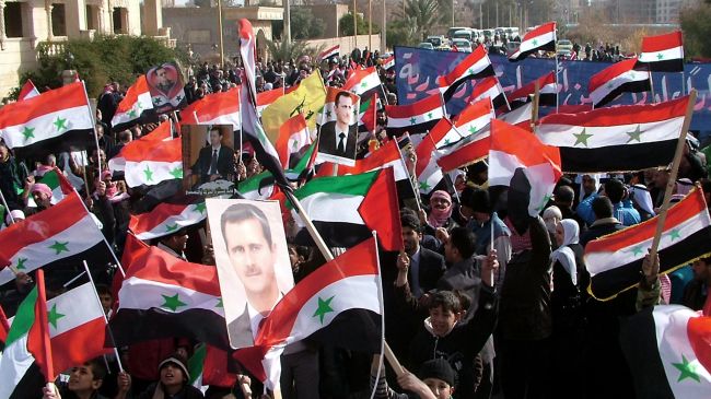 Photo of Thousands rally in support of Syrian army