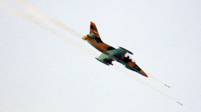 Photo of Syria planes bomb terrorist-held area near Yabroud