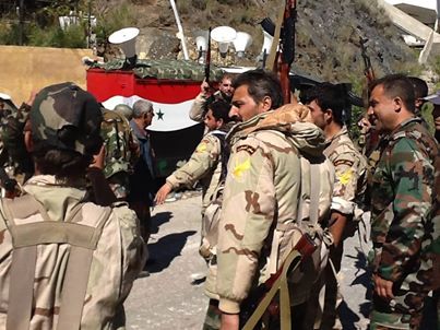 Photo of Syrian army Desert Falcons Forces in Kasab
