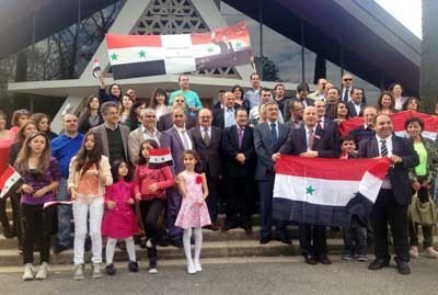 Photo of Syrians in Geneva commemorate Independence Day