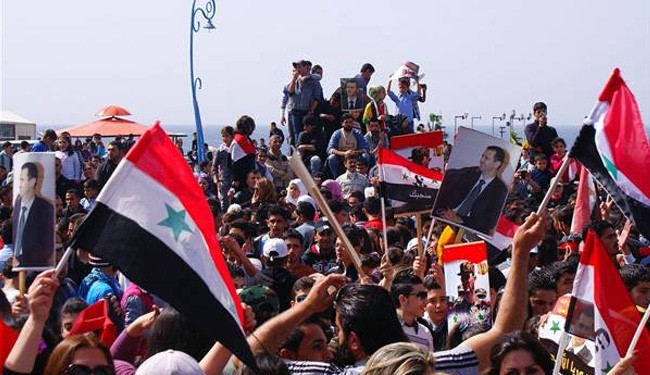 Photo of Syrian rally to support government, army against militants
