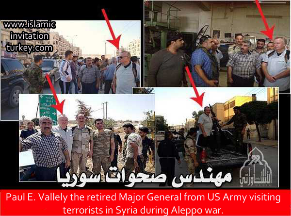 Photo of Photo- Paul E. Vallely the retired Major General of US Army with terrorists in Syria