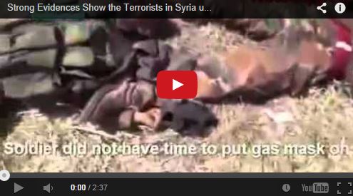 Photo of Video- Very Strong Evidences Show the Terrorists in Syria used Chemical Weapon and killed Syrian Soldiers