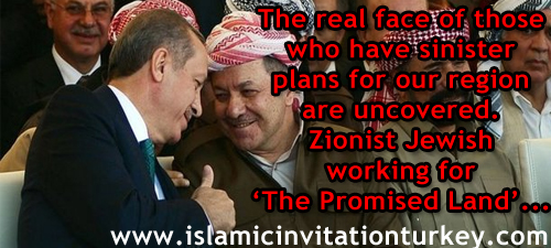 Photo of Photos- Does Israeli Puppet Zionist Barzani try to steal Victory of Kobani People