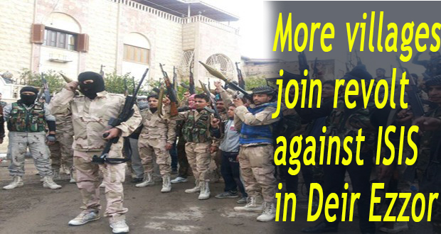 Photo of More villages join revolt against ISIS in Deir Ezzor
