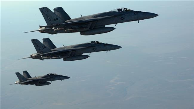 Photo of Great Satan US warplanes strike oil pipeline in Syria