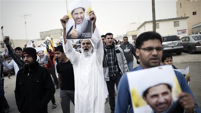Photo of Jailed Bahraini opposition leader Sheikh Ali Salman calls for more protests
