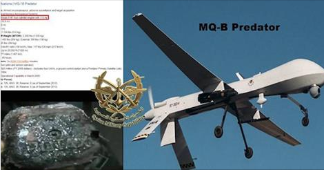 Photo of US drone took off from the İncirlik base in the southern Turkish province of Adana was downed by Syrian Army