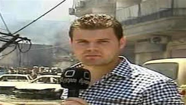 Photo of Syrian reporter wounded by militants near Damascus