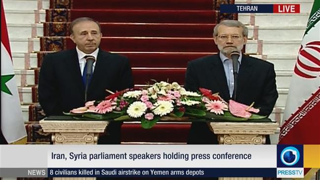 Photo of Syria at forefront of resistance against israel: Larijani