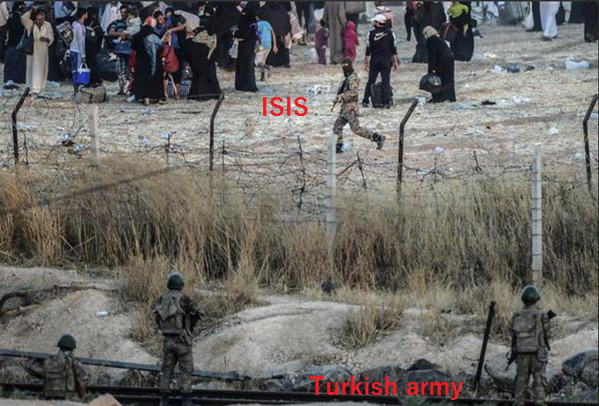 Photo of Breaking: Turkish army stands by border while civilians are held as shield by ISIS