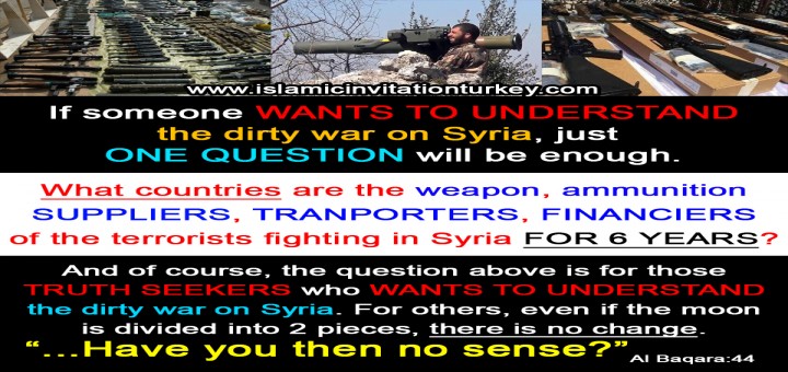 Photo of If someone WANTS TO UNDERSTAND the dirty war on Syria, just ONE QUESTION will be enough.