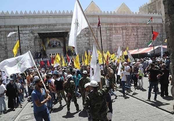 Photo of Photos- Syrian Marchers Mark Int’l Quds Day in Damascus