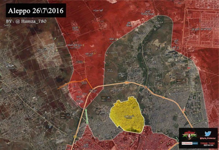 Photo of Syrian Army imposes fire control over terrorist stronghold in Aleppo City: map