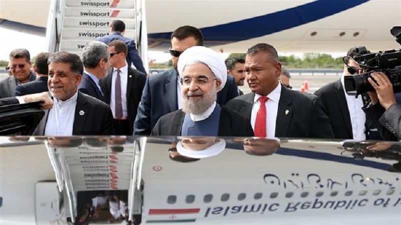 Photo of President Rouhani arrives in New York for 71st UN General Assembly session
