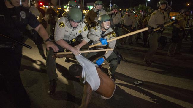 Photo of California protests against police shooting of black man turn violent