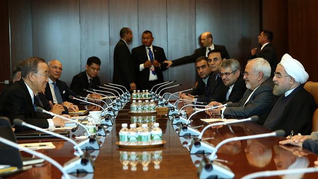 Photo of Iran’s Rouhani meets with UN secretary general in New York