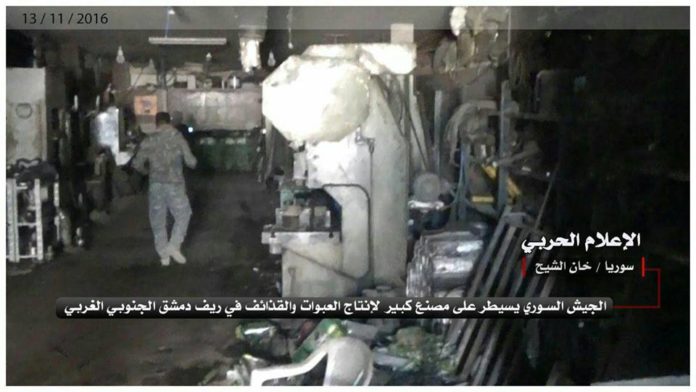 Photo of Syrian Army captures massive jihadist weapons factory in West Ghouta