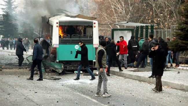 Photo of At least 13 soldiers killed, 48 injured in Bus explosion in Turkey