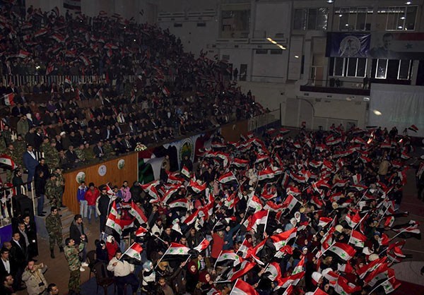 Photo of Photos- Syrian Students Celebrate Aleppo Victory