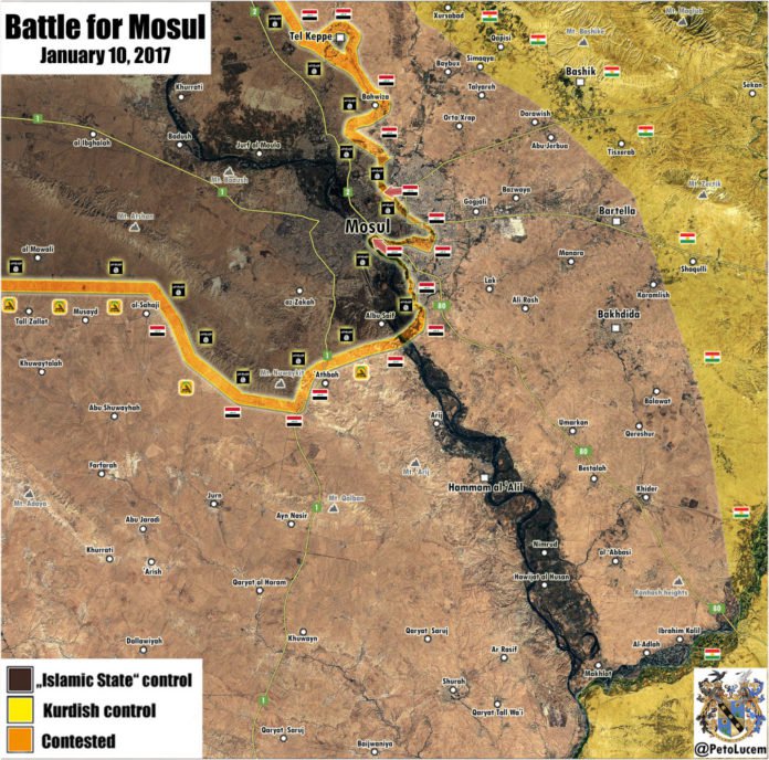 Photo of Iraqi forces liberate district in eastern Mosul: map
