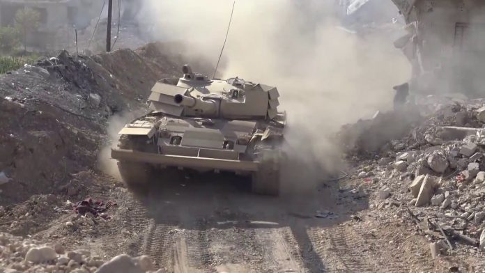 Photo of Video footage of Syrian Army units taking control of Al-Qaboun