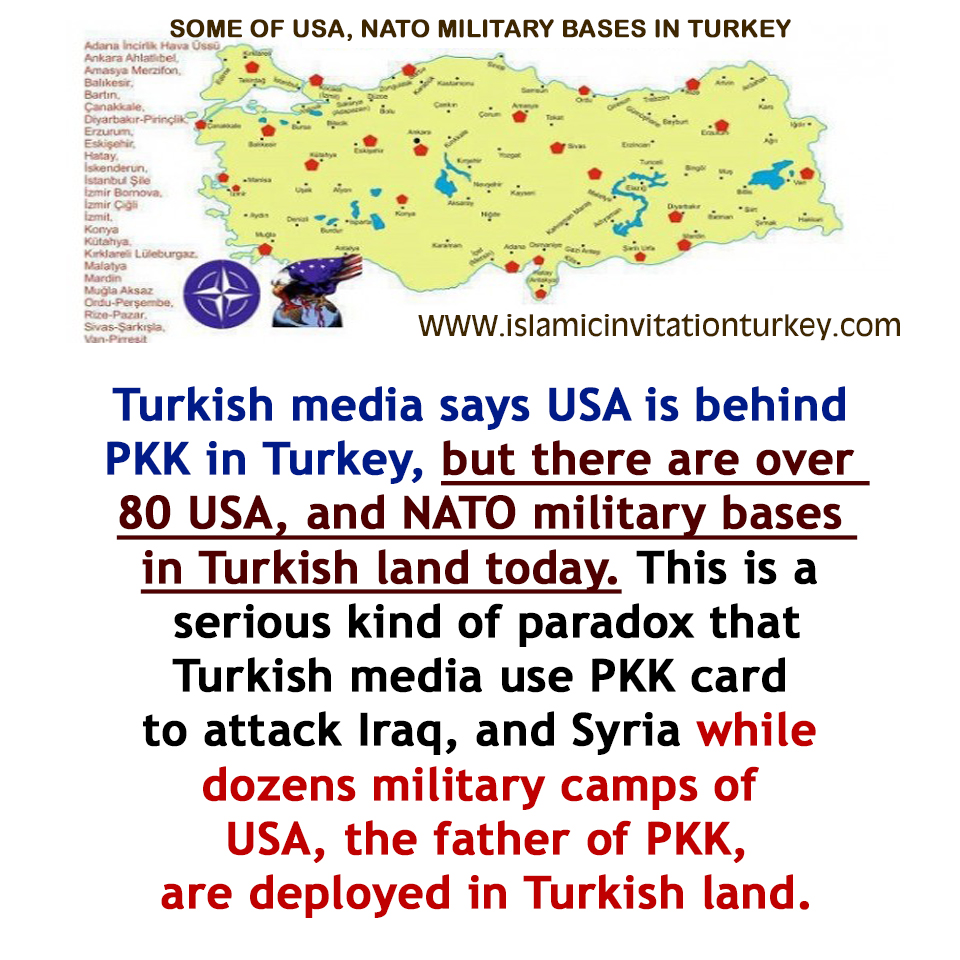 Photo of Turkey attack Iraq and Syria by using PKK card while the military bases of PKK are deployed in Turkish land.