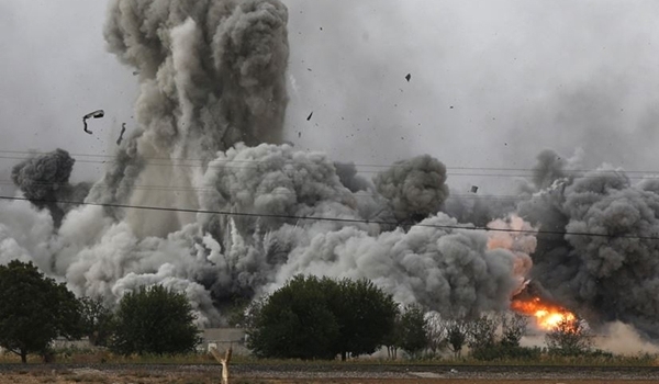 Photo of Terrorists’ Military Columns Hit Hard in Syrian Airstrike in Raqqa, Aleppo Provinces