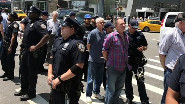 Photo of Great Satan US police arrest anti-nuclear weapons activists at UN