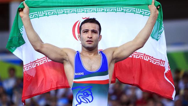 Photo of Iranian freestyle wrestler Rahimi top-ranked in world