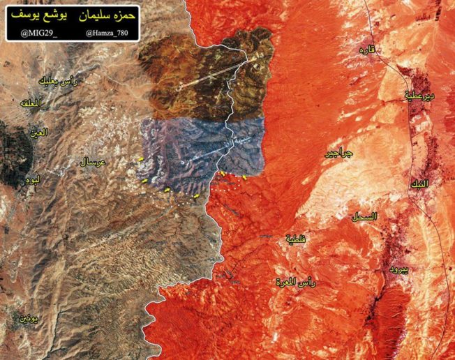 Photo of Day 1 recap of Syrian-Lebanese border offensive: map