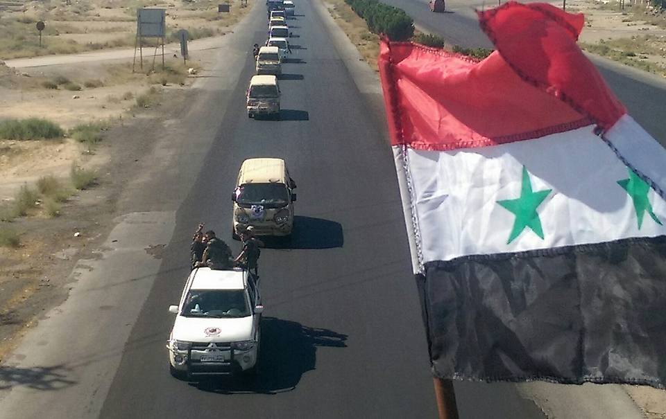 Photo of PHOTOS: Huge convoy of Syrian Army reinforcements arrive in east Hama for upcoming offensive