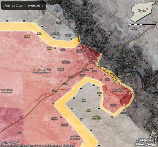 Photo of Map: Latest battle update from Deir Ezzor