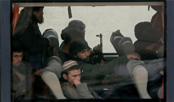 Photo of Jeish Al-Islam Terrorists Leave Al-Dumayr Region for Northern Syria