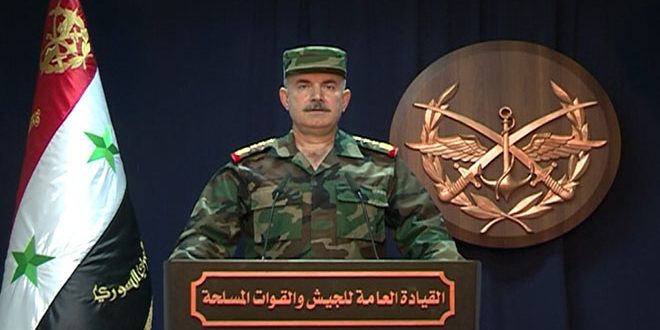 Photo of Syrian Army: US, British and French aggression with 110 missiles on Syrian targets, air defense downs most of them