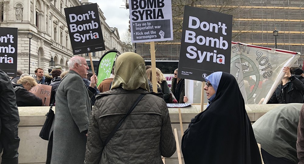 Photo of Anti-War Protests Hit US, UK: ‘Get your Bloody Hands off Syria!’