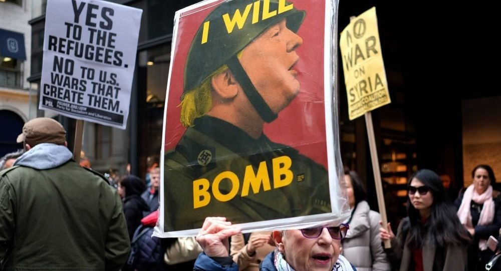 Photo of US anti-war activists to hold protests on weekend against attack on Syria