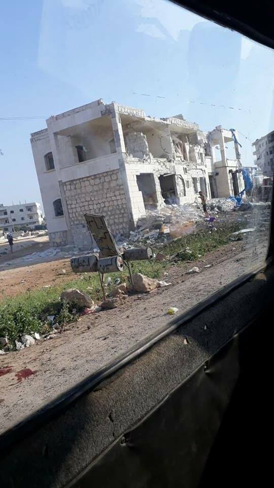 Photo of A number of people were killed and wounded when a car bomb exploded in front of the building of the International Rescue Organization (IRC) in the city of Dana in rural Idlib