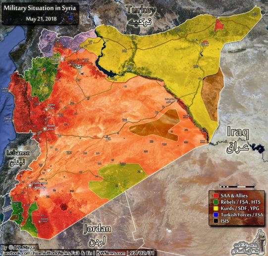 Photo of Complete map of Syrian War – May update