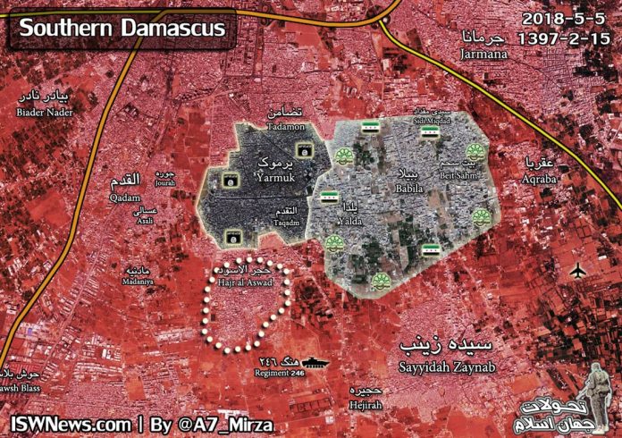 Photo of ISIS faces complete annihilation in southern Damascus-map