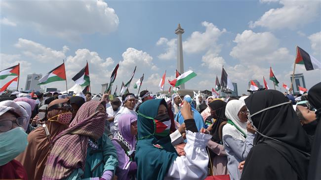 Photo of Protesters in Jordan, Turkey, Indonesia rally against US embassy move to al-Quds