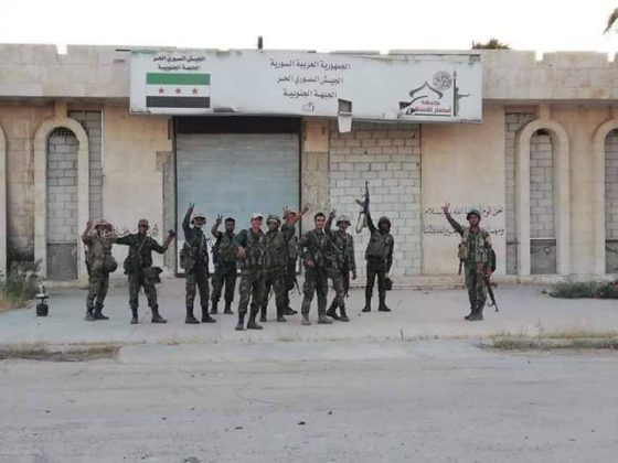 Photo of PHOTOS: First scenes of Syrian troops raising flag over strategic Jordanian crossing