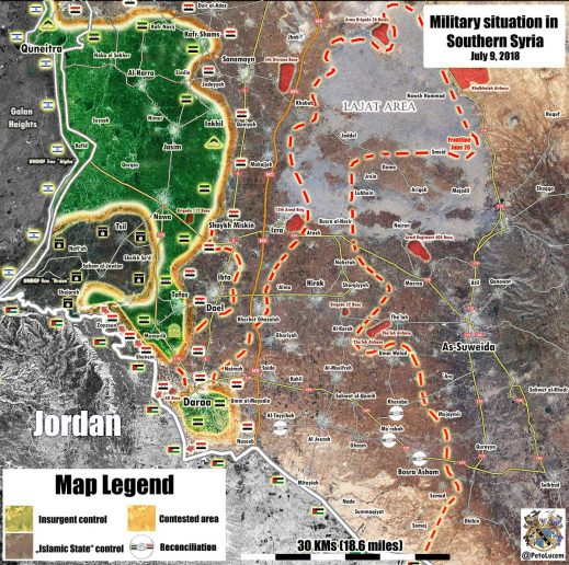 Photo of Terrorists on the verge of losing entire Daraa-Jordan border – map