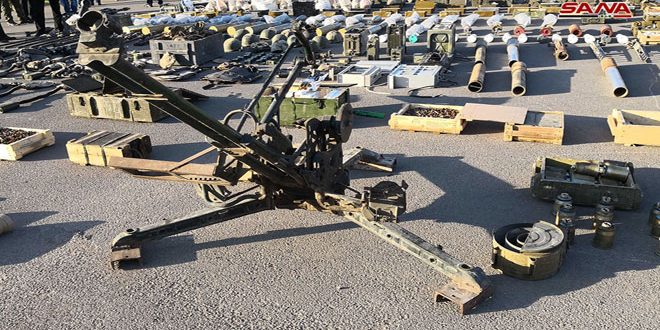 Photo of Syrian Army uncovers large weapon cache with Israeli-made rockets in Daraa