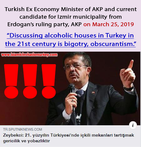 Photo of Erdogan’s Minister, “Discussing alcoholic houses in Turkey in the 21st century is bigotry, obscurantism.”